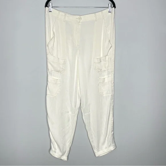 Anthropologie Cream Ankle Pants - Picture 4 of 9